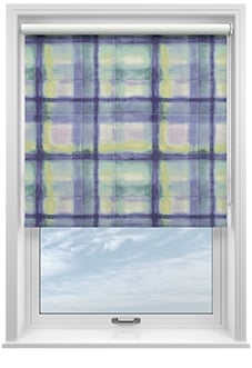 Bluebellgray Tartan, Heather - Twist&Fit Roller Blind